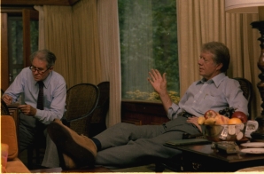 Cyrus Vance and Jimmy Carter at Camp David