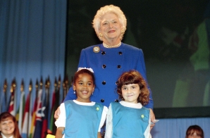 First Lady Barbara Bush at the Girl Scout Triennial National Convention