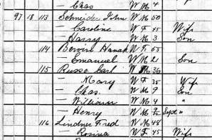 1880 Census Schedule for 97 Orchard Street