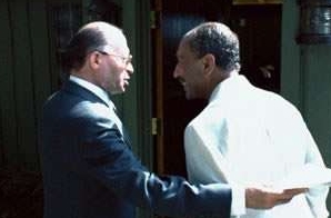 Prime Minister Begin and President Sadat at Camp David