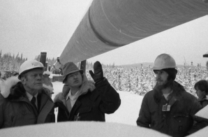 President Gerald R. Ford Touring the Trans-Alaska Pipeline