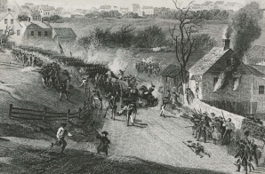 Retreat of the British from Concord in 1775
