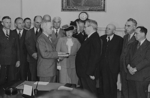 Harry Truman Taking the Oath of Office