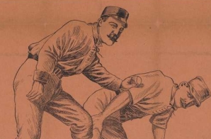 Poster Entitled "Base Ball, Fort Harrison vs. Fort Missoula, August 8th and 9th 