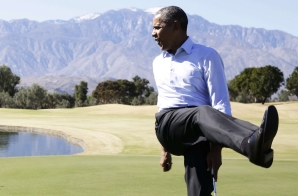 President Barack Obama Plays Golf with Joe Paulsen and Marvin Nicholson
