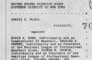 Complaint, Curtis C. Flood v. Bowie Kuhn