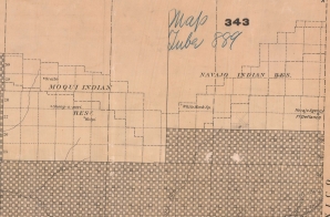 Map Showing the Location of the Road and the Land Grant of the Atlantic and Pacific Railroad in Arizona