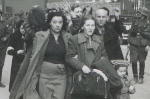 Captured Jewish Civilians being escorted to Umschlagplatz, Warsaw, Poland