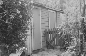 Privy in the backyard of the Majerczyk home