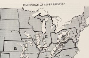 Distribution of Mines Surveyed