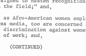 Resolution to Lyndon Johnson from National Association of Media Women