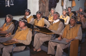 Pilots are Briefed in Ready Room of USS Lexington
