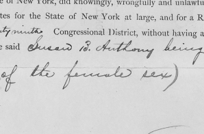 Indictment of Susan B. Anthony