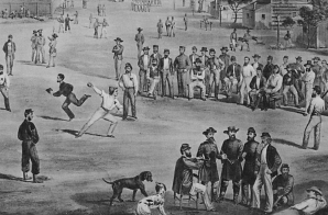 Baseball game between Union prisoners at Salisbury, North Carolina