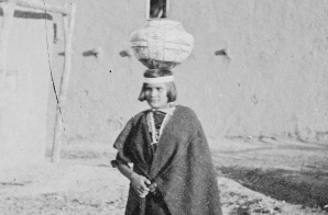 Zuni Indian girl with water olla, New Mexico 