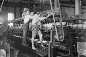 Children Working in a Textile Mill in Georgia