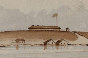 "Beaufort Harbor and Fort Macon, N. Carolina, 1863. (Two individual sketches)"