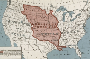 Map of the Louisiana Purchase Territory