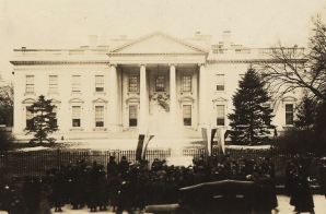 Woman Suffrage Bonfire at the White House
