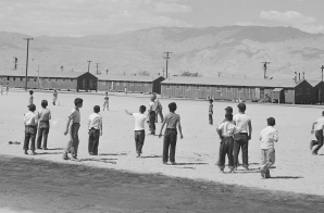 Baseball Game at Manzanar Relocation Center