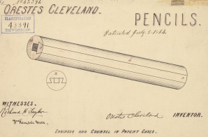 Patent Drawing for a Pencil