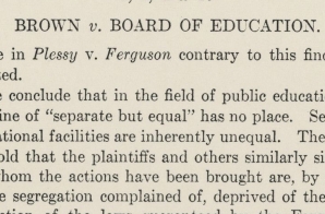 Opinion in Brown v. Board of Education 