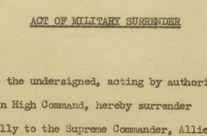 Act of Military Surrender by Germany