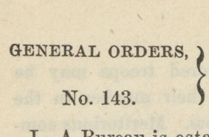 War Department General Order 143