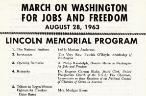 Official Program for the March on Washington