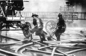 Fire Fighters Carrying a Victim of the Triangle Shirtwaist Factory Fire