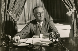 President Franklin D. Roosevelt Broadcasting his First Fireside Chat