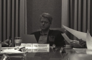 President Clinton Meeting in the Situation Room