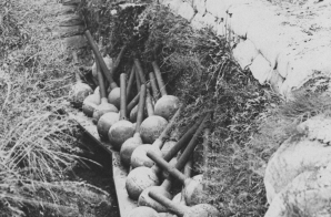 Trench Mortar Bombs Ready for Use 