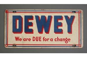 Thomas Dewey License Plate
