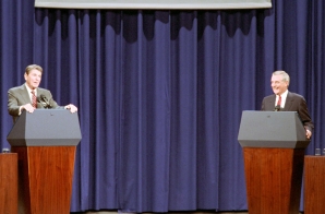 President Reagan and Democratic Candidate Walter Mondale Debate