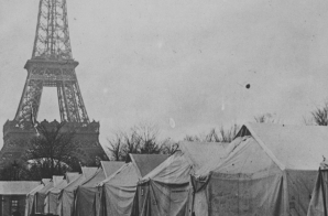 Barracks Erected on Outskirts of Paris for American Soldiers on Leave