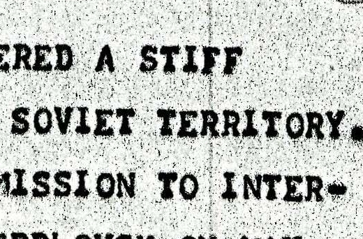 Press Clipping Regarding Soviet Protests of Spy Plane