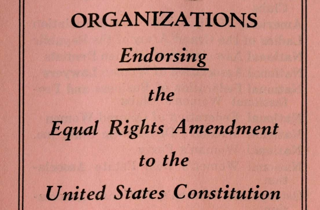 Organizations Endorsing the Equal Rights Amendment