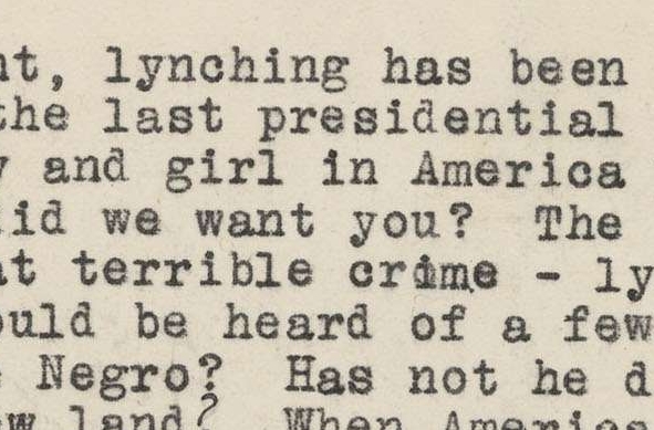 Letter from Ara Lee Settle to Warren G. Harding Regarding Lynching