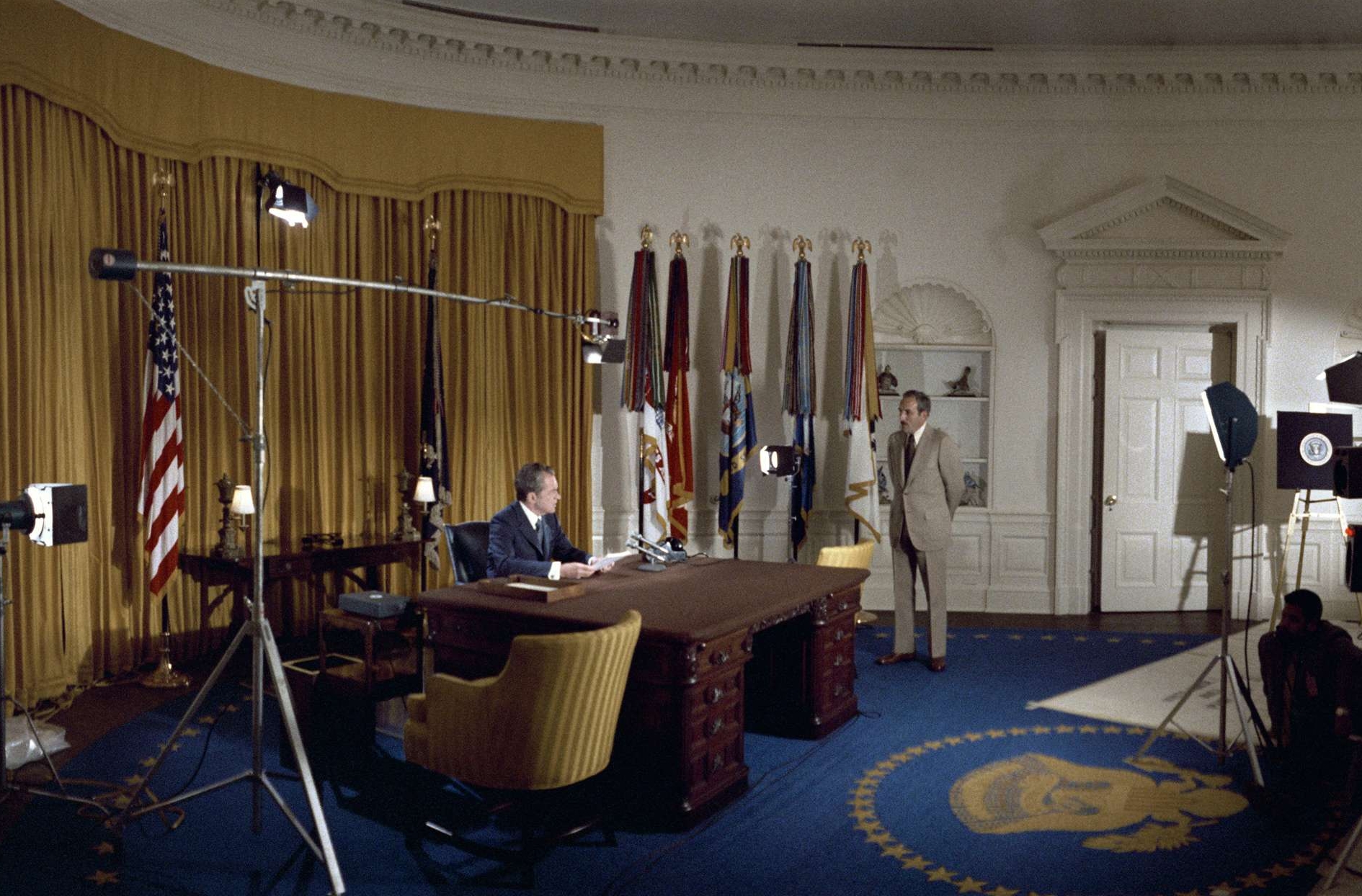 President Nixon Prepares for Announcement